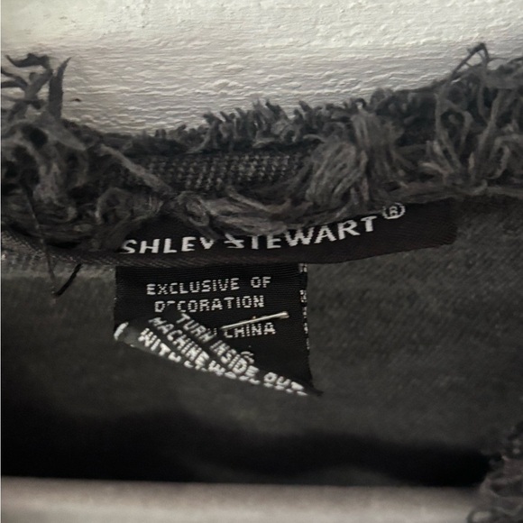 Ashley Stewart Black Distressed Denim Jacket in size 14/17. Great condition! - Picture 11 of 13